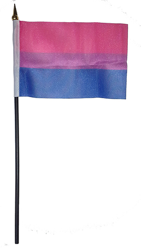 Bisexual Flag on Stick